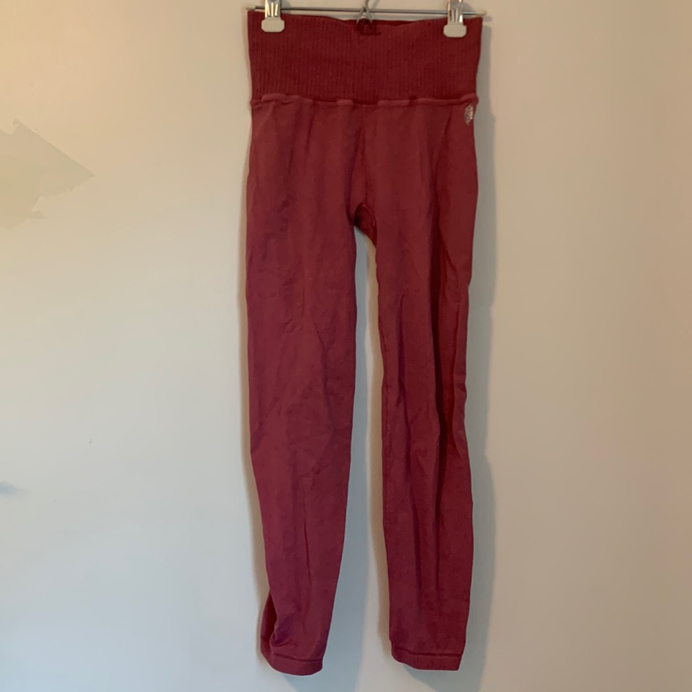 Free People Good Karma Pink Leggings